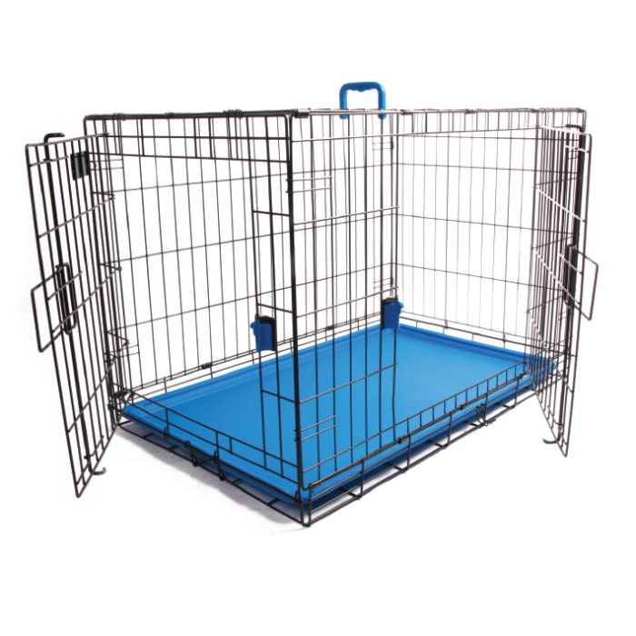 Coloured Wire Crate – Blue