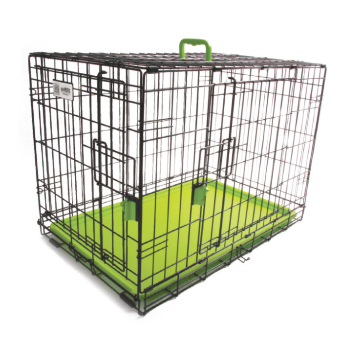 Coloured Wire Crate – Green