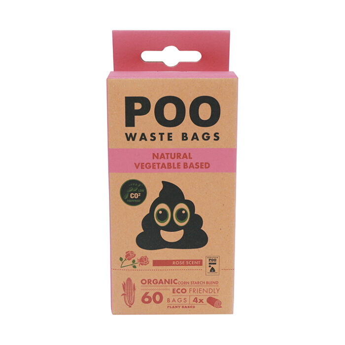 Poo Dog Waste Bags – Rose